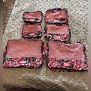 My Tagalongs 6 piece Floral Travel Organizer Set